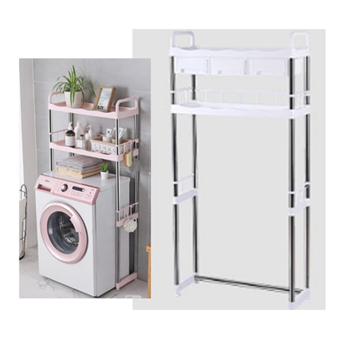 ESTANTE ORGANIZADOR PARA LAVADORAS 68.5X25.5X143CM  | 4 UNID 0