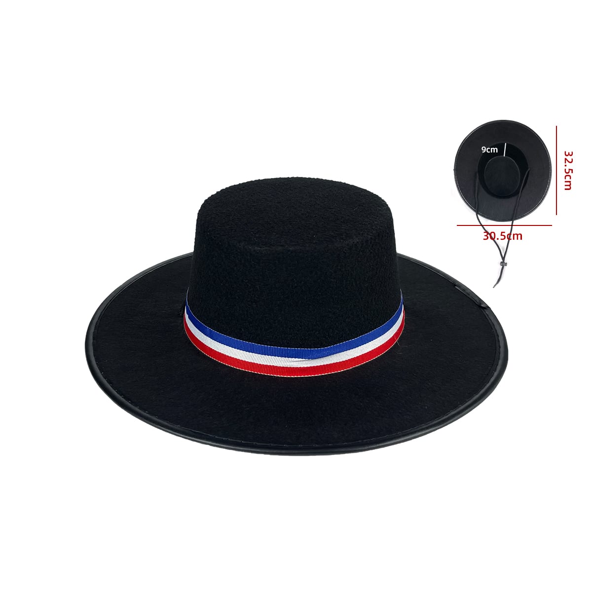 SOMBRERO DE HUASO 32.5X30.5X9CM  1