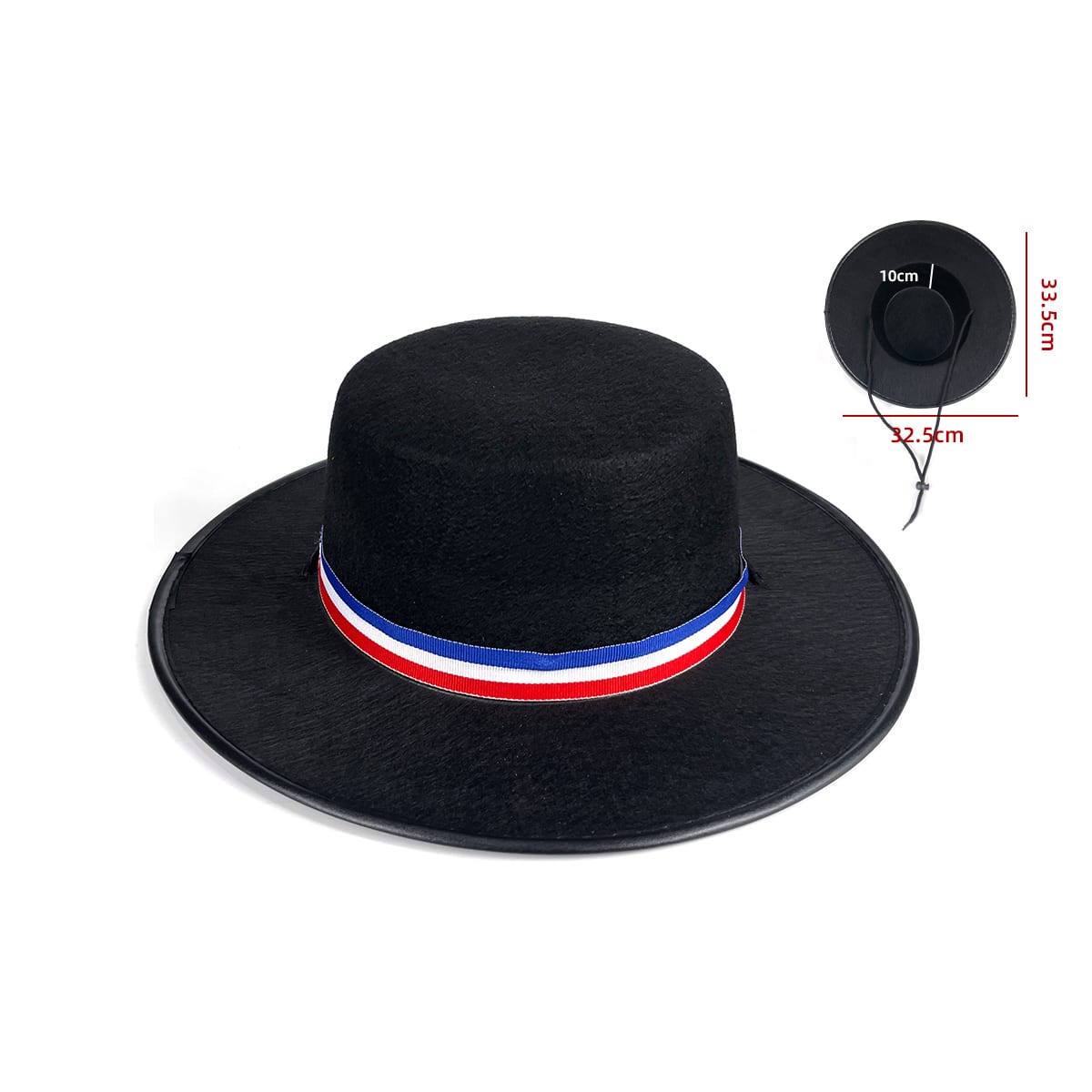 SOMBRERO DE HUASO 33.5X32.5X10CM 1