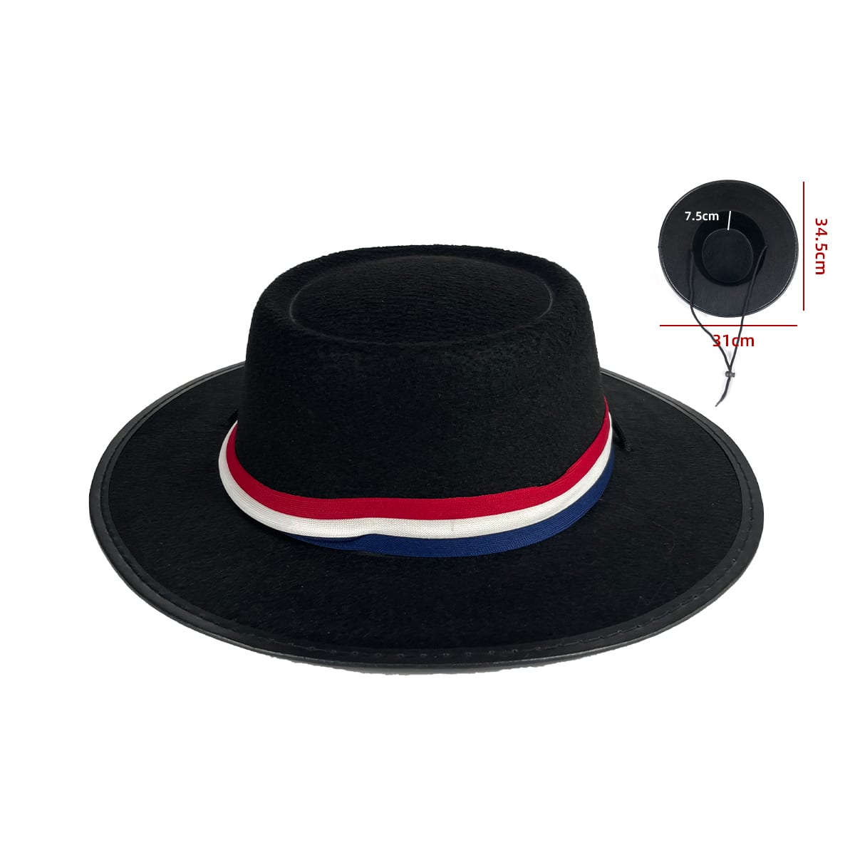 SOMBRERO DE HUASO 34.5X31X7.5CM 1
