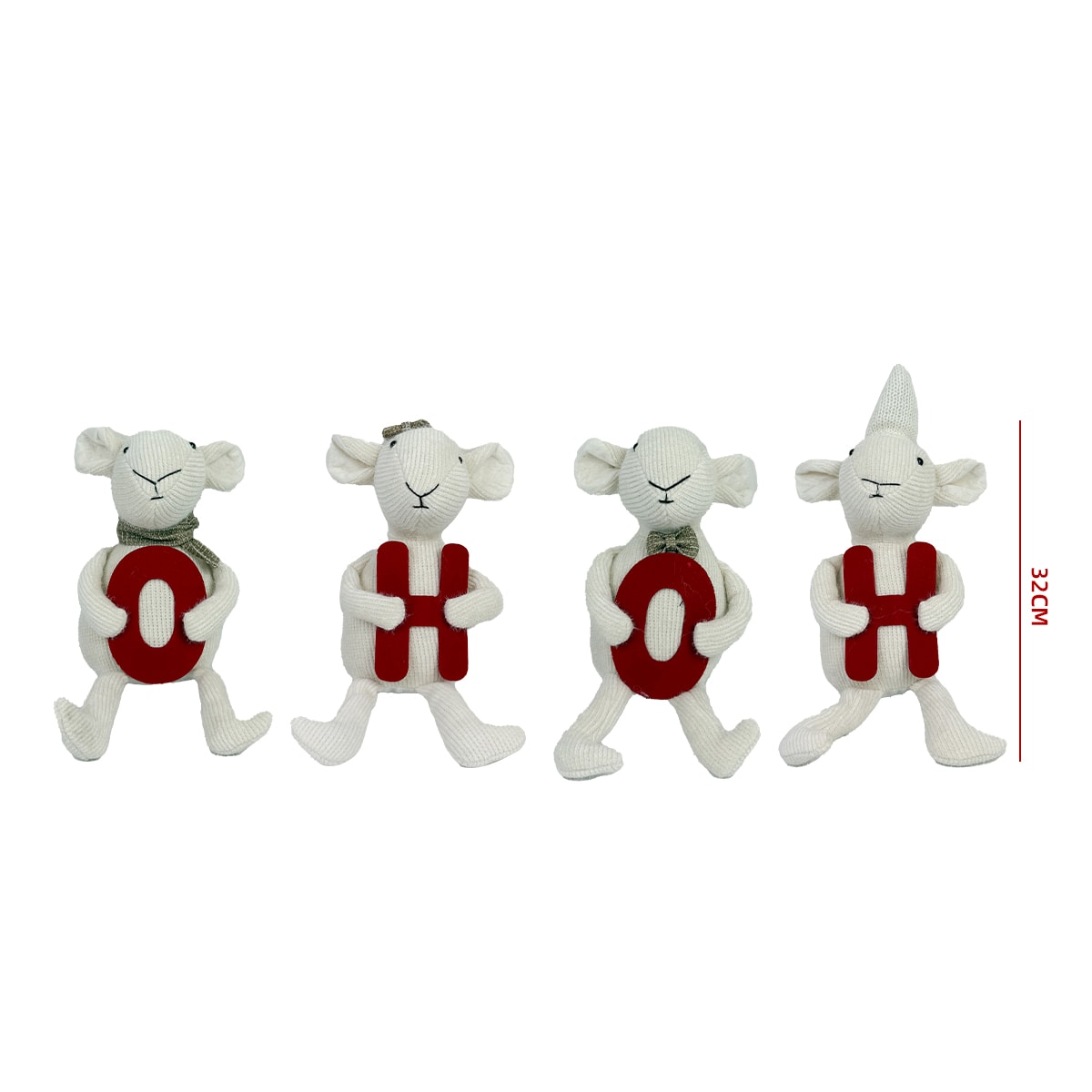 ADORNO RATON NAVIDEÑO 32 CM”2