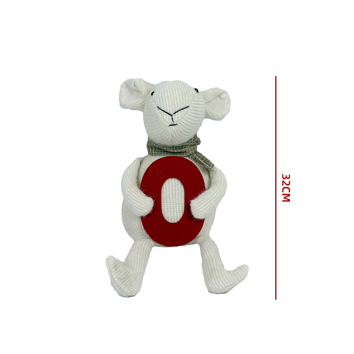 ADORNO RATON NAVIDEÑO 32 CM” 0