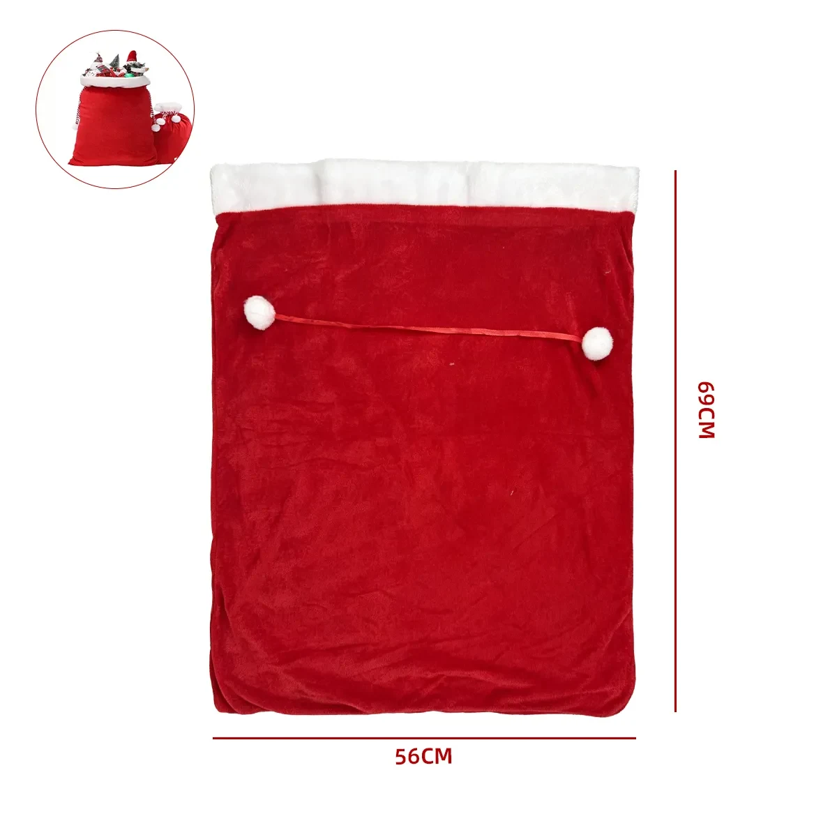 BOLSO REGALO VIEJITO PASCUERO 56X69CM 0