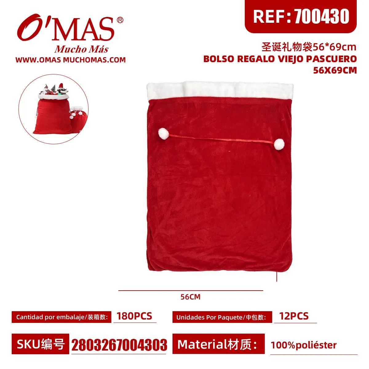 BOLSO REGALO VIEJITO PASCUERO 56X69CM2