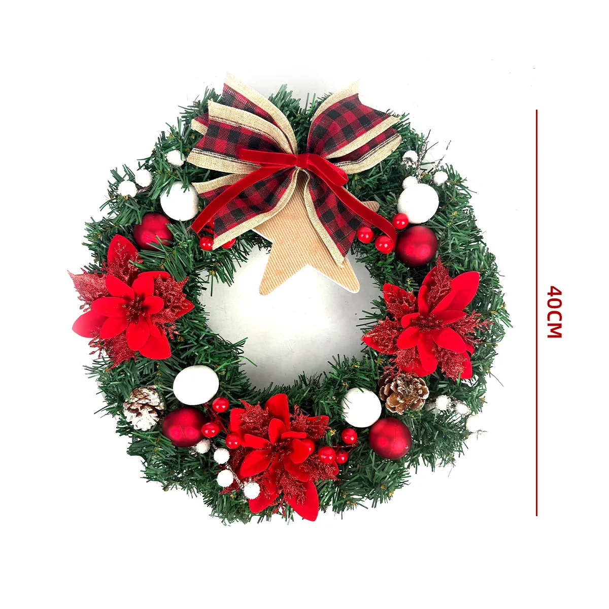 CORONA NAVIDAD 40CM 0