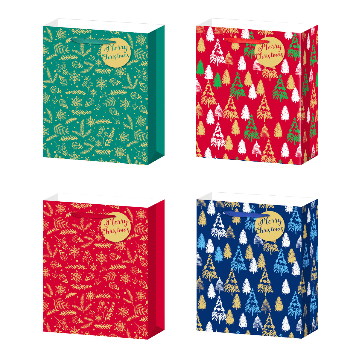 BOLSA DE REGALO NAVIDEÑO 18x8x24 CMS7