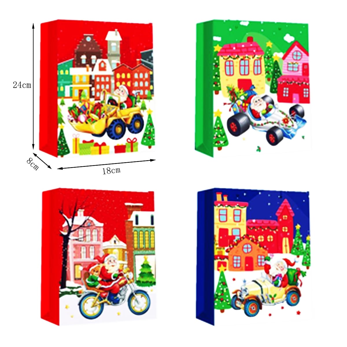 BOLSA DE REGALO NAVIDEÑO 18x8x24 CMS2