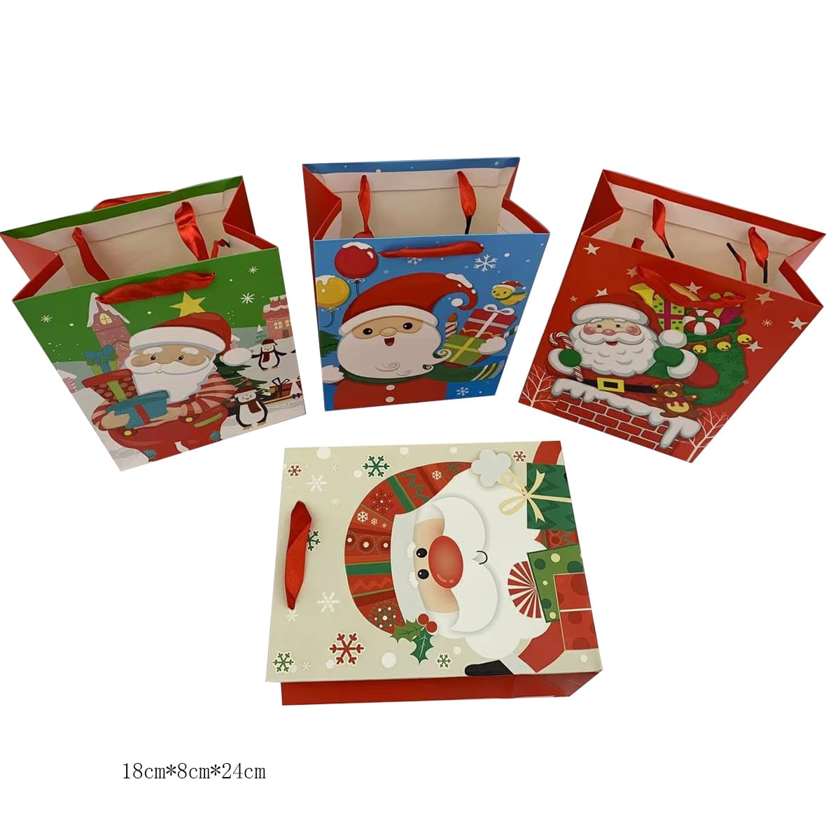 BOLSA DE REGALO NAVIDEÑO 18x8x24 CMS5