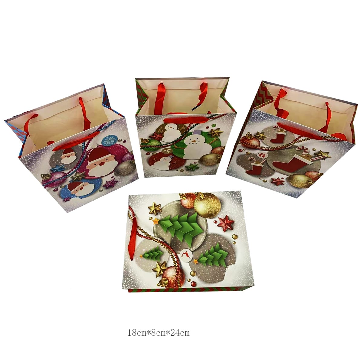 BOLSA DE REGALO NAVIDEÑO 18x8x24 CMS6