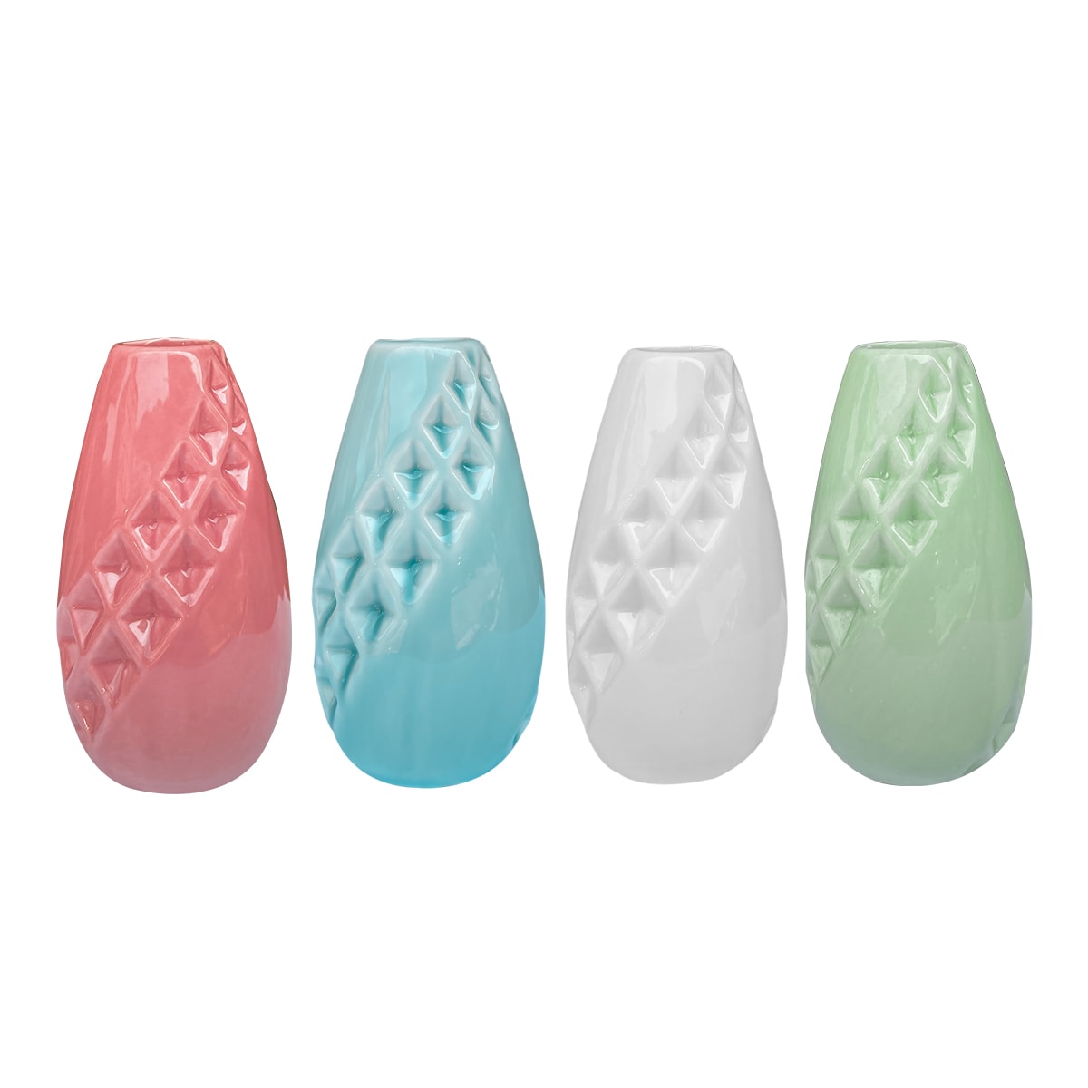 FLORERO DE CERAMICA COLOR LISO 5X11,5CM2