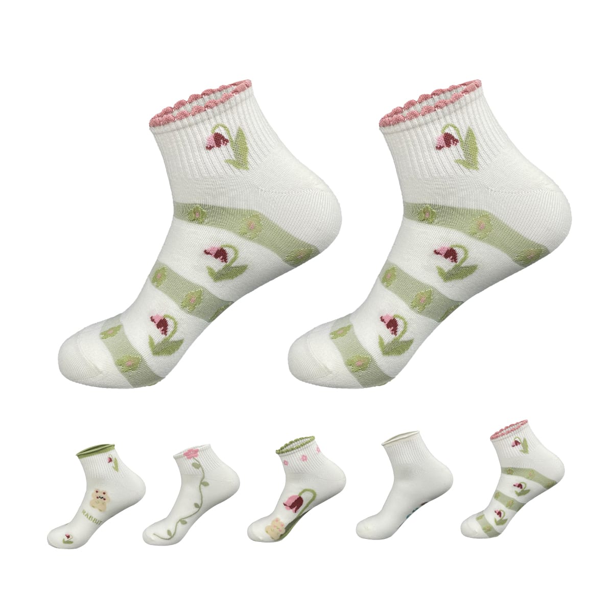 CALCETINES DE MUJER TOBILLO ALGODÓN PEINADO 0