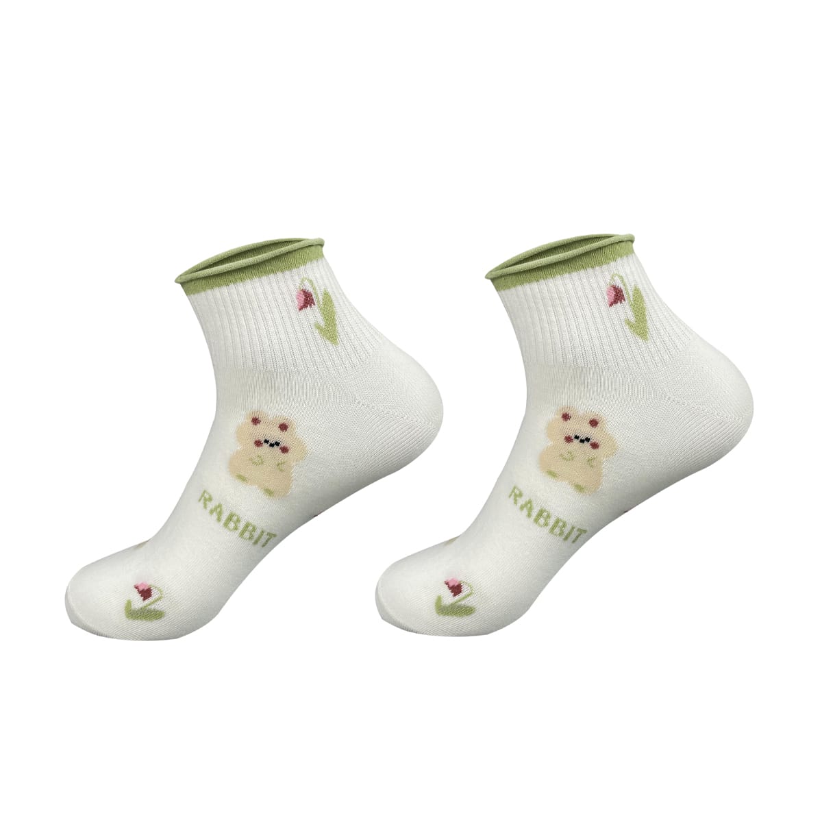 CALCETINES DE MUJER TOBILLO ALGODÓN PEINADO2