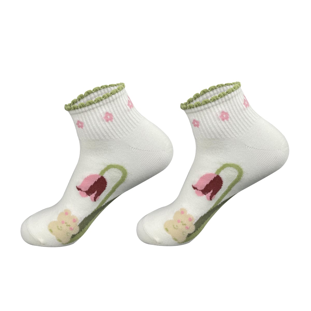 CALCETINES DE MUJER TOBILLO ALGODÓN PEINADO4