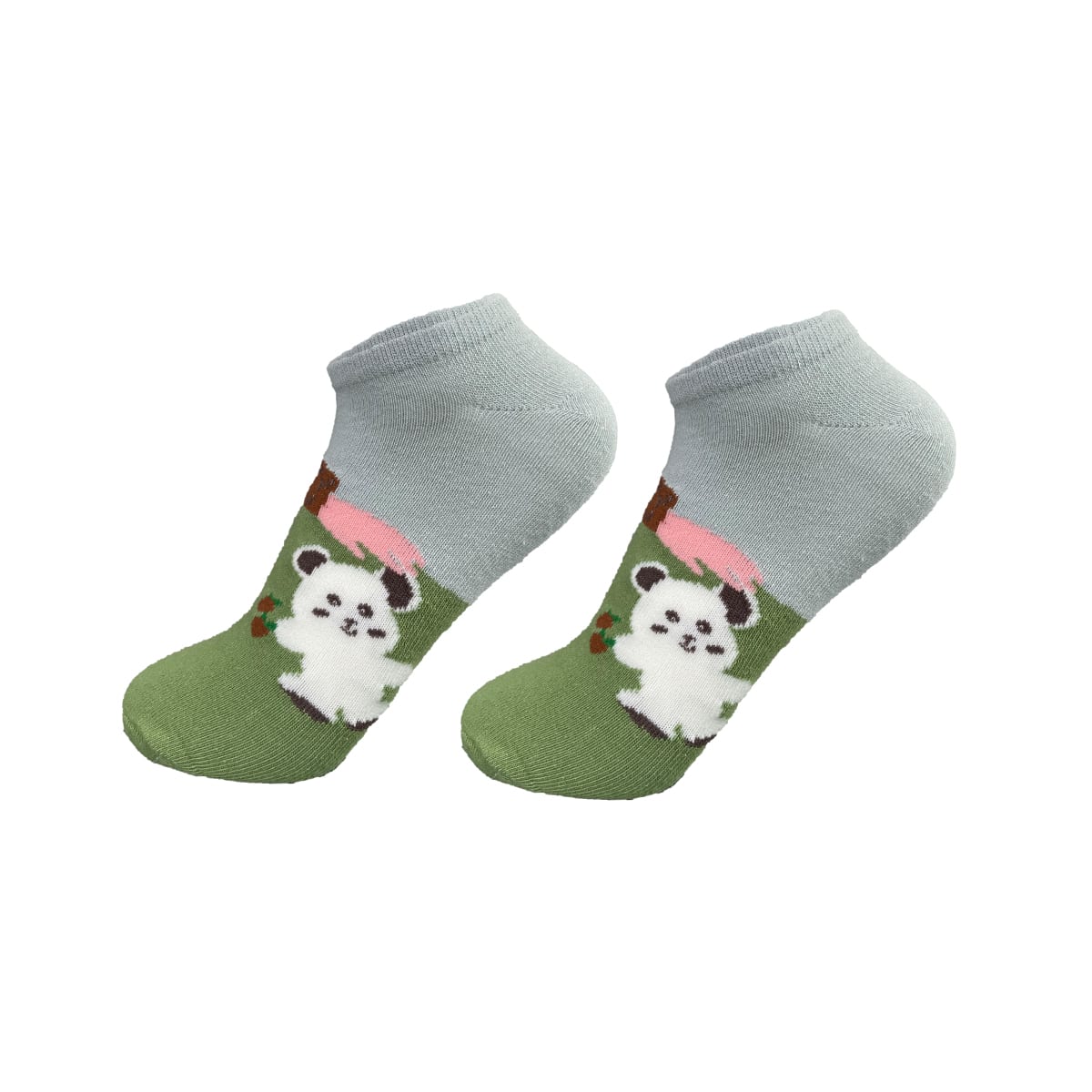 CALCETINES DE MUJER CORTE TOBILLO OSO/OVEJA/CABALLO | 12 UNID5