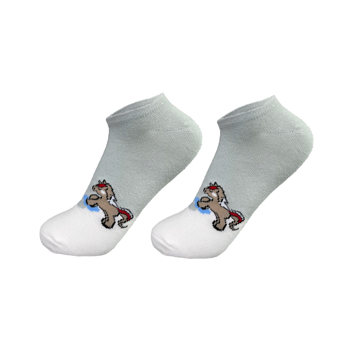 CALCETINES DE MUJER CORTE TOBILLO OSO/OVEJA/CABALLO | 12 UNID2