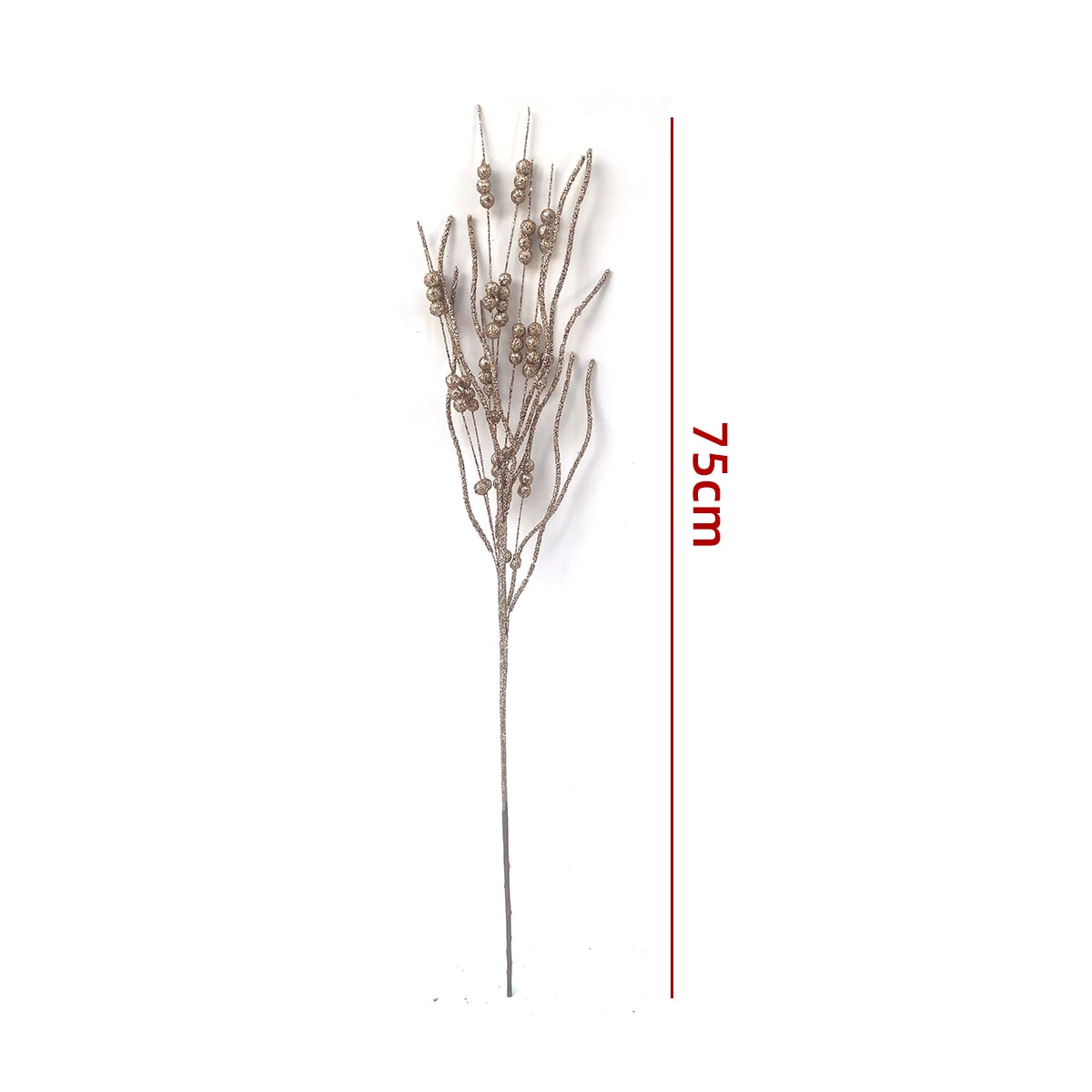 RAMA DE FLORES ARTIFICIALES NAVIDEÑAS BRILLANTES 75 CM6