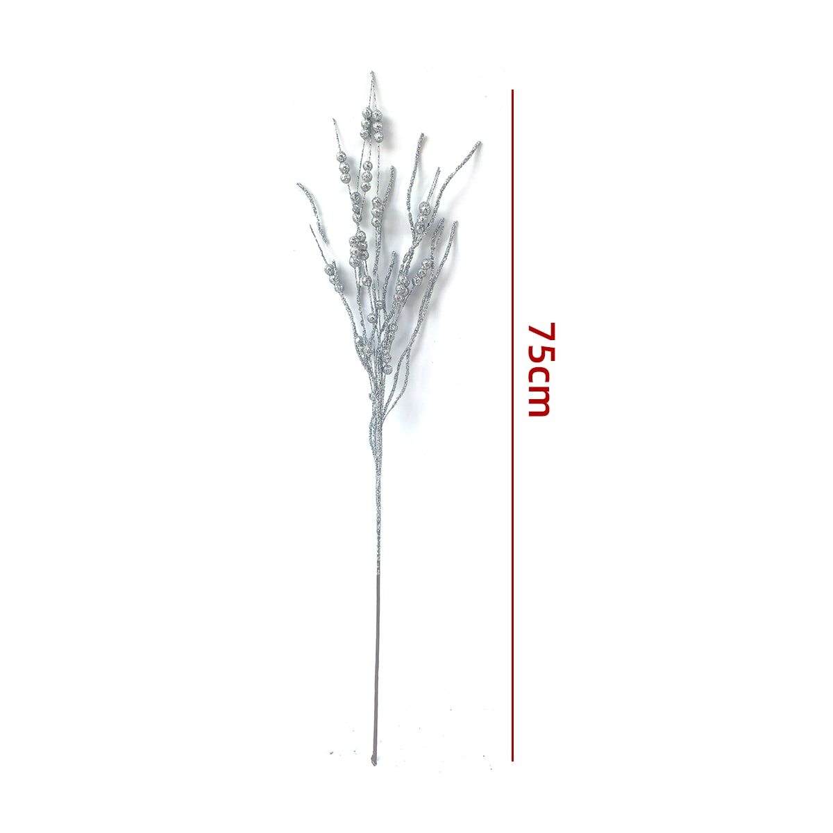 RAMA DE FLORES ARTIFICIALES NAVIDEÑAS BRILLANTES 75 CM4