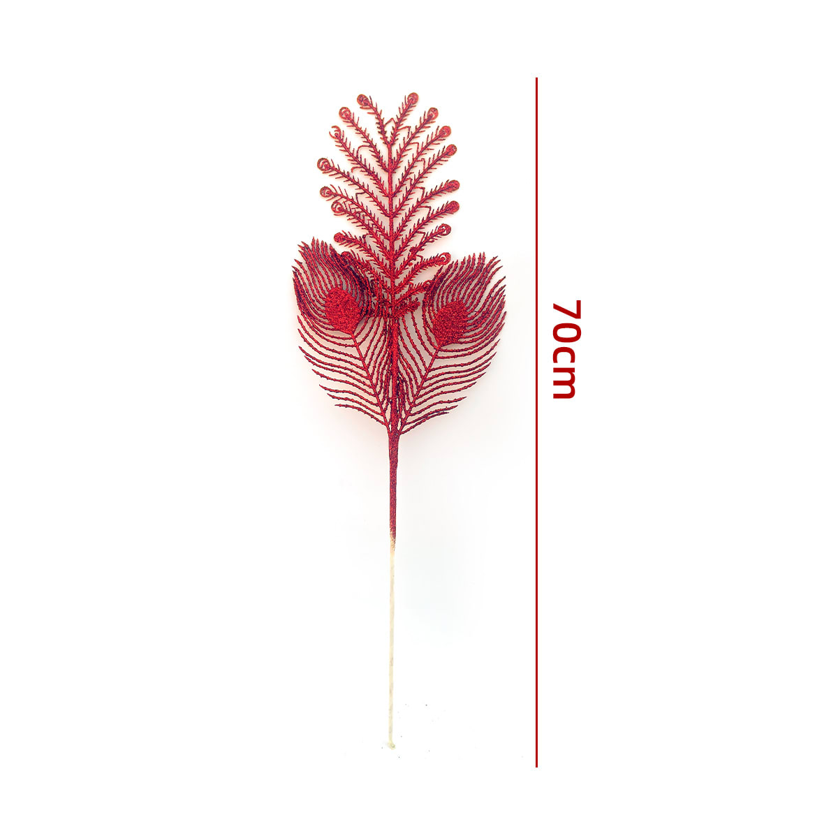 RAMA ARTIFICIALES NAVIDEÑAS BRILLANTES 70CM 2