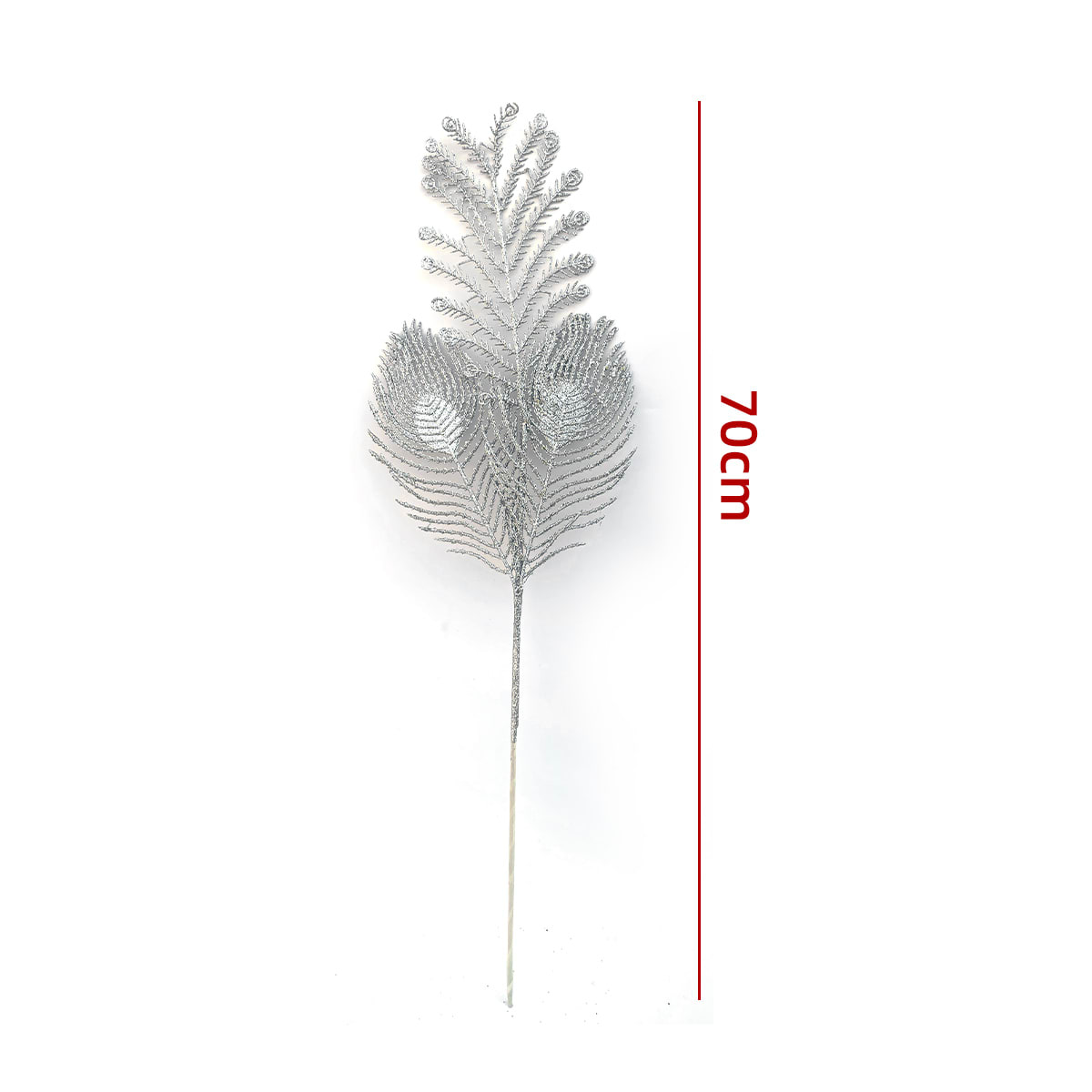 RAMA ARTIFICIALES NAVIDEÑAS BRILLANTES 70CM 4