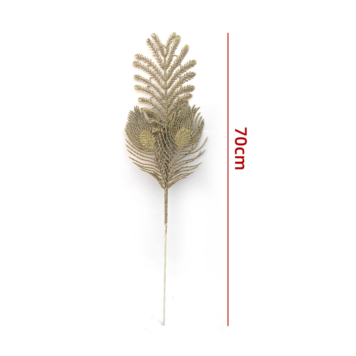 RAMA ARTIFICIALES NAVIDEÑAS BRILLANTES 70CM 5