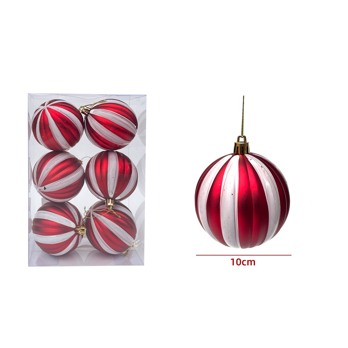 BOLAS DE NAVIDAD 8CM 6PCS1