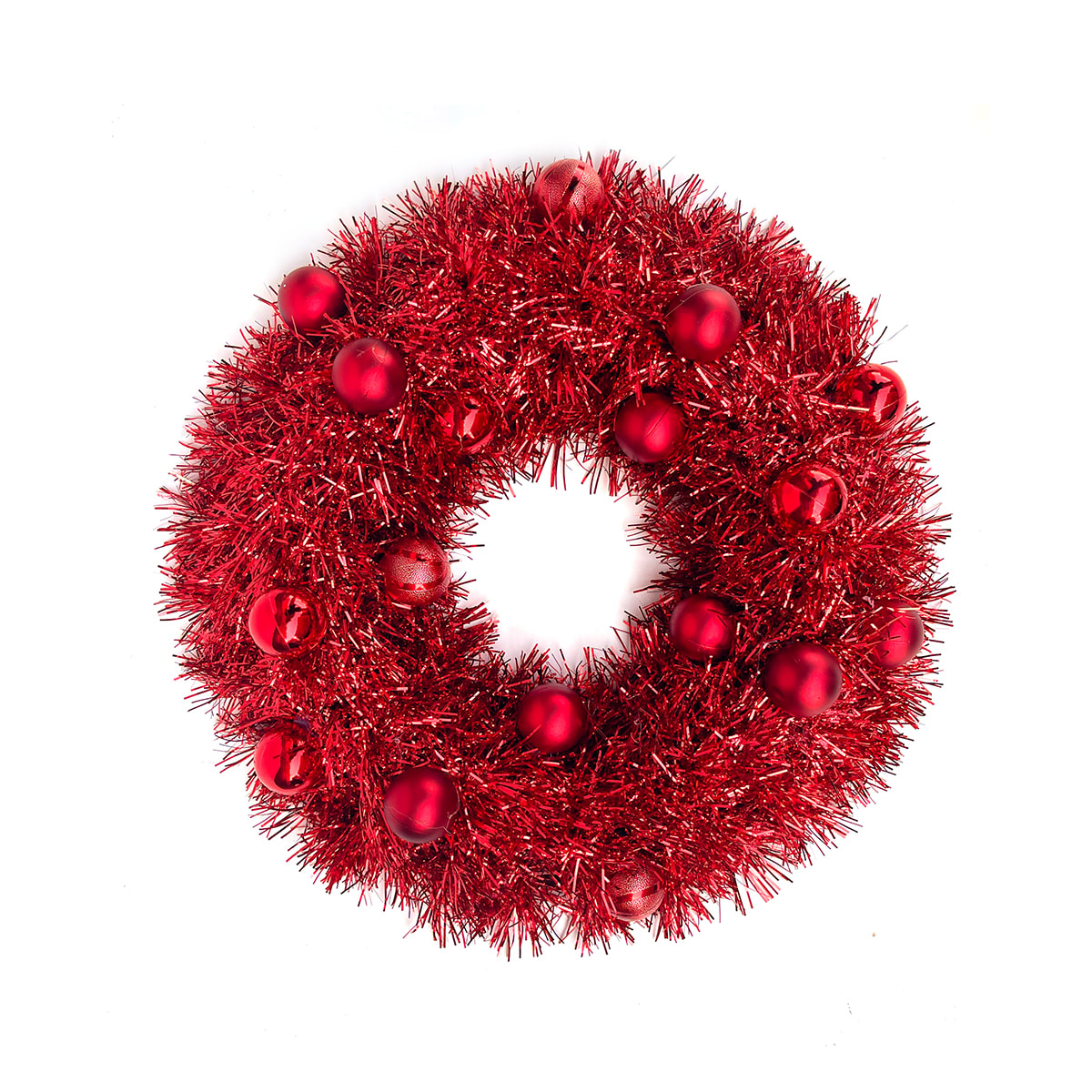 CORONA DE NAVIDAD CON PELOTAS 40CM4