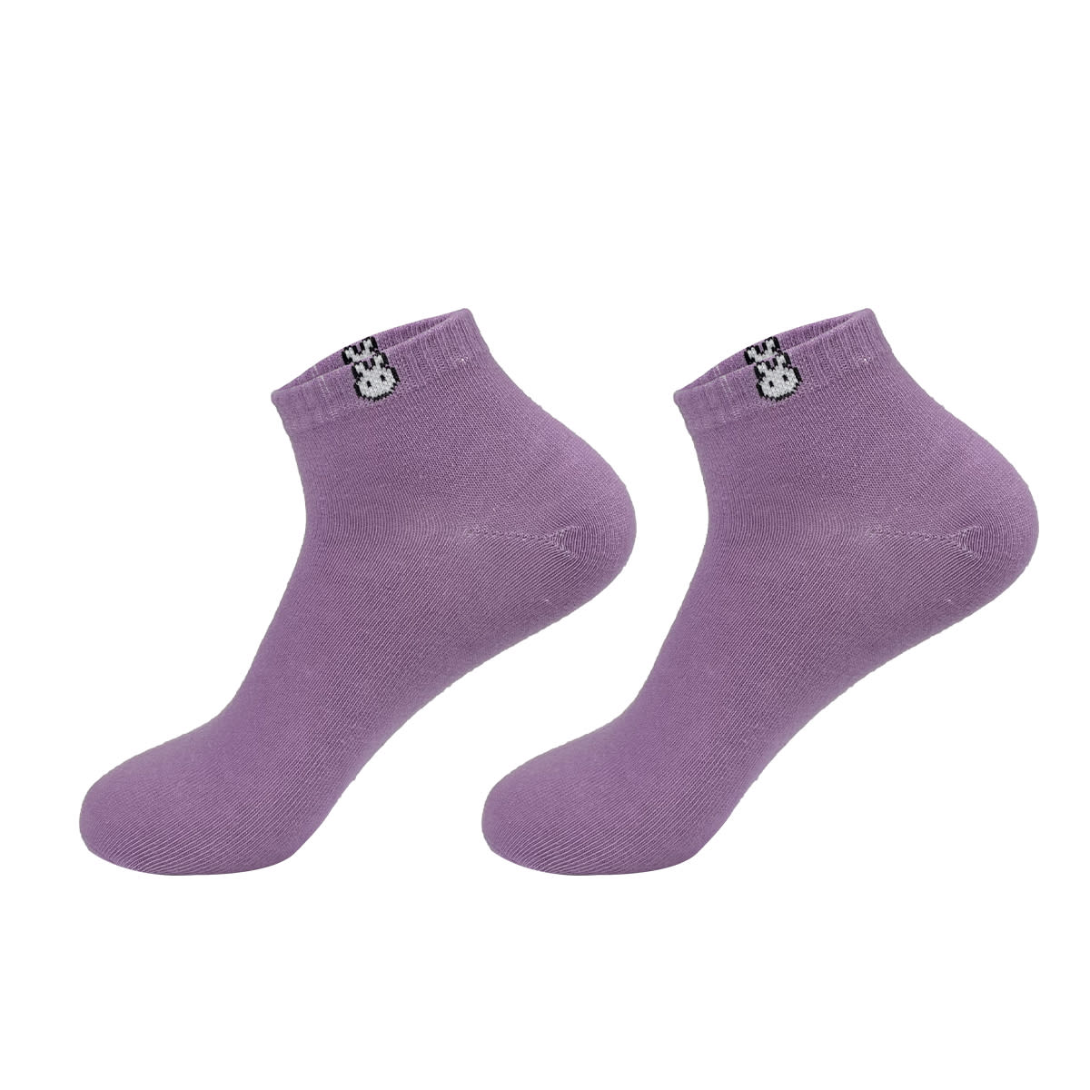 CALCETINES DE NIÑA CORTE TOBILLO LISO CONEJO 9-12 AÑOS2