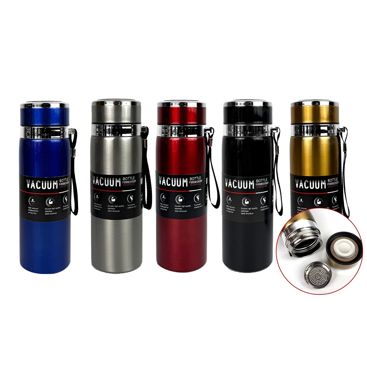 TERMO PARA AGUA LISO METALIZADO 800ML 0