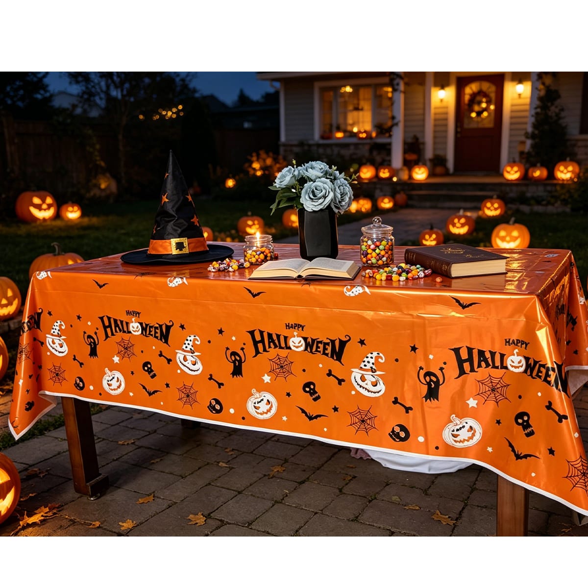 MANTEL HALLOWEEN 137X183CM2