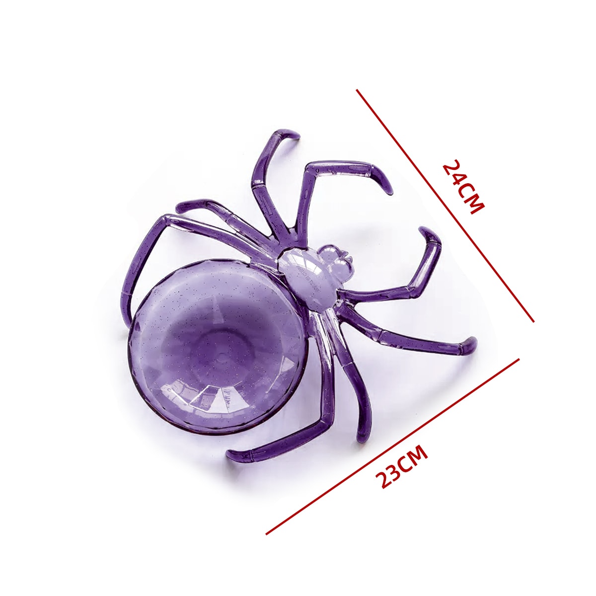 PLATO ARAÑA FIESTA HALLOWEEN  23X24X5.5CM2