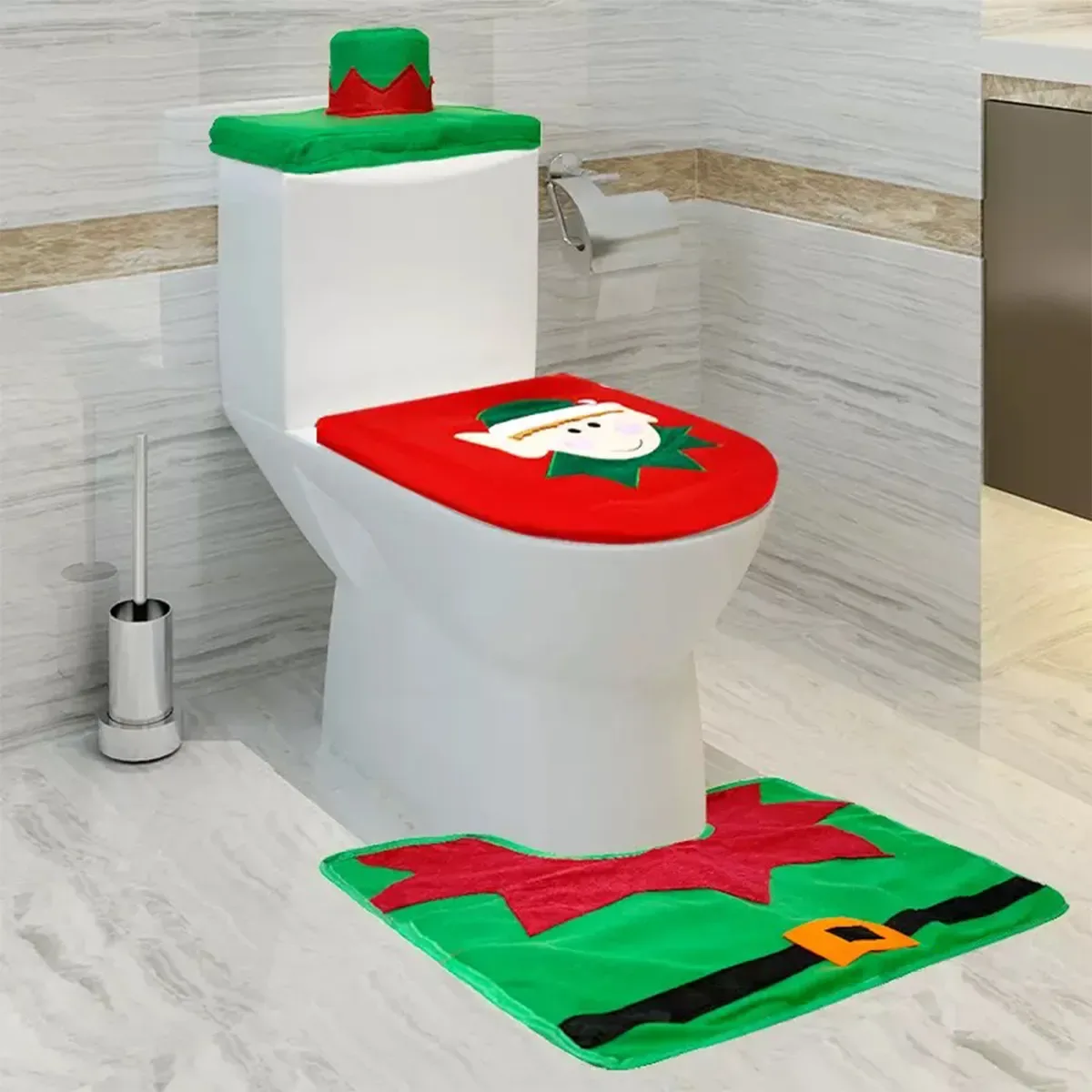 SET CUBRE WC NAVIDEÑO 3 PIEZAS1