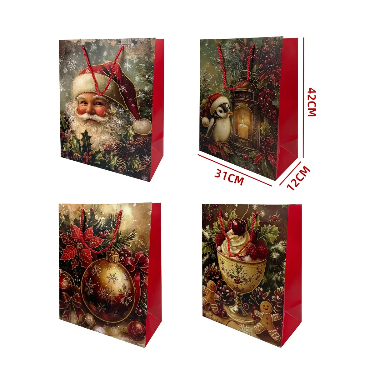 BOLSA DE REGALO NAVIDAD GRANDE 31*42*12CM1