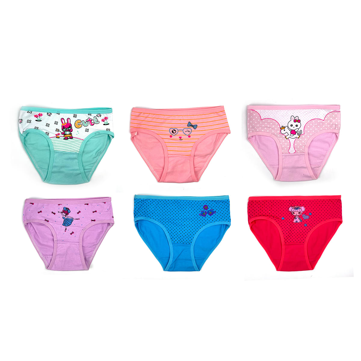 CALZON DE NIÑA CON ESTAMPADO PACK DE 3 | 12 UNID3