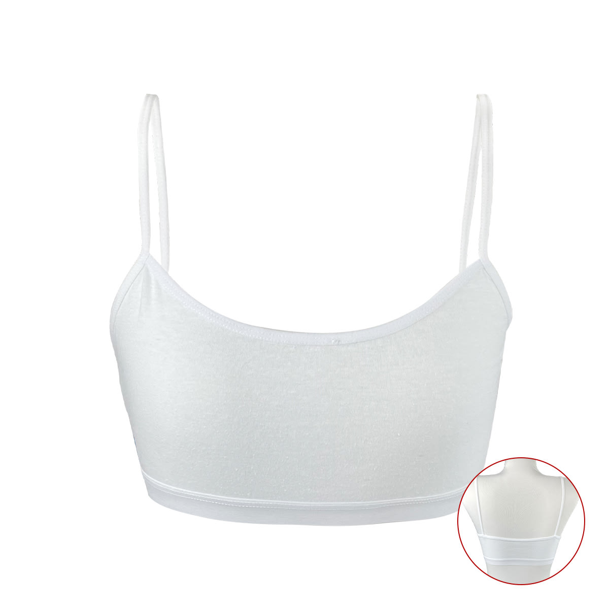 PETO JUVENIL DE NIÑA BLANCO TIRAS FINAS2