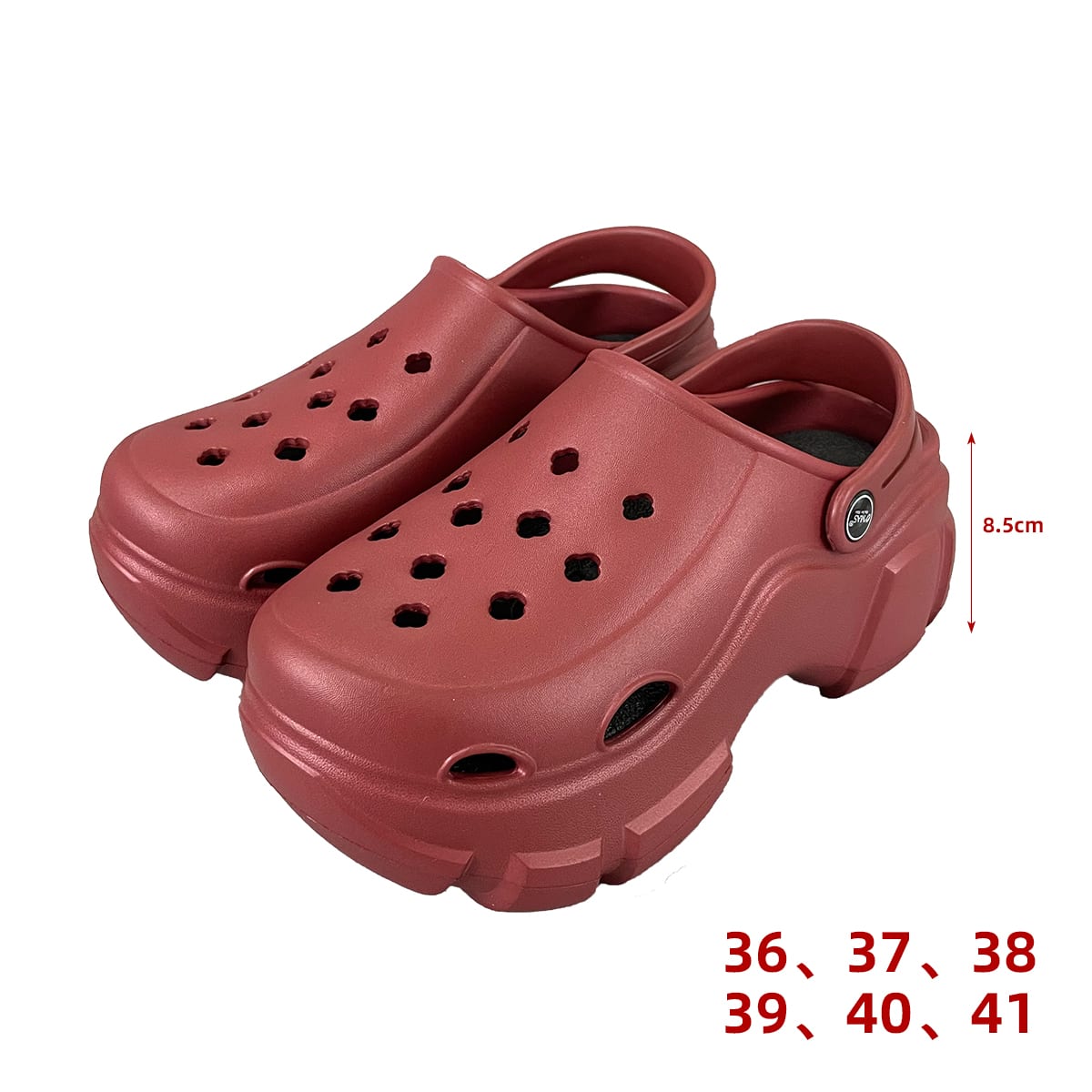 SANDALIA PARA MUJER PLATAFORMA COLOR LISO 10CM TALLA 36-41 | 24 UNID5