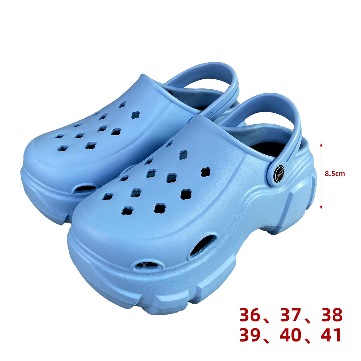 SANDALIA PARA MUJER PLATAFORMA COLOR LISO 10CM TALLA 36-41 | 24 UNID2