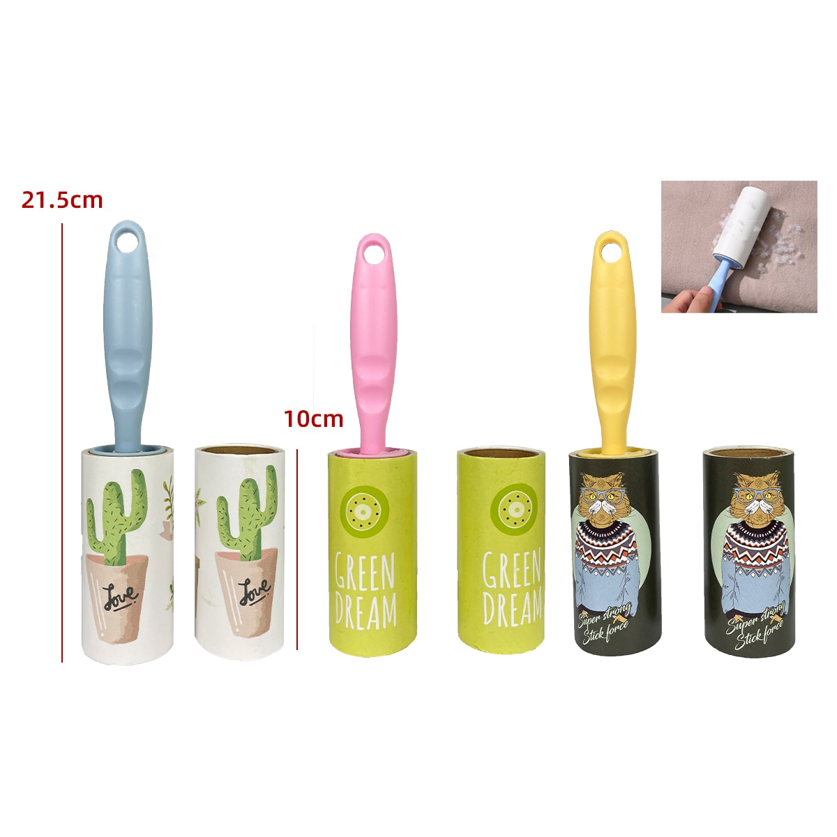 PACK 2 RODILLO SACA PELUSAS 60 LAMINAS CON REPUESTO 0