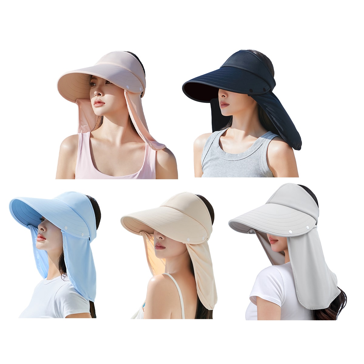 VISERA DE MUJER CUBRE ROSTRO 57CM 0