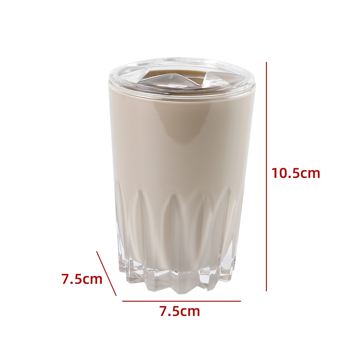 PORTA CEPILLO DE DIENTE BEIGE 10.7X7.5X7.5CM2