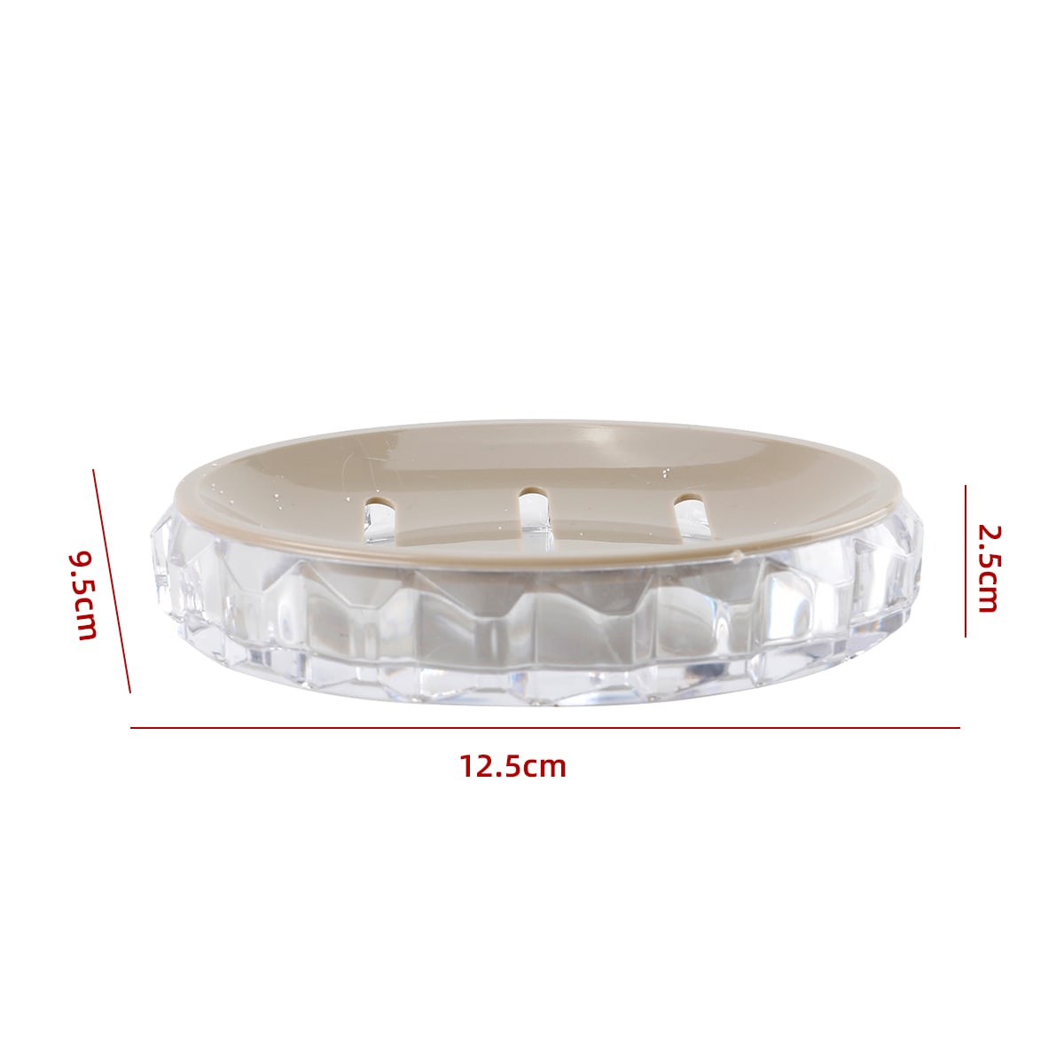 JABONERA BEIGE 12.5X9X2.5X9.5CM  0