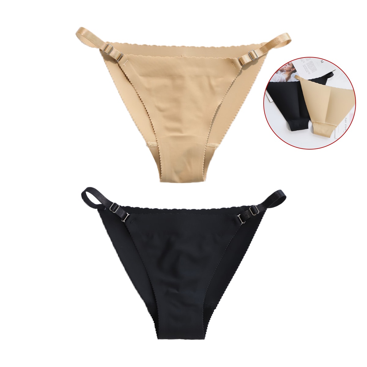 CALZON BIKINI CON RELLENO INVISIBLE M-L 0