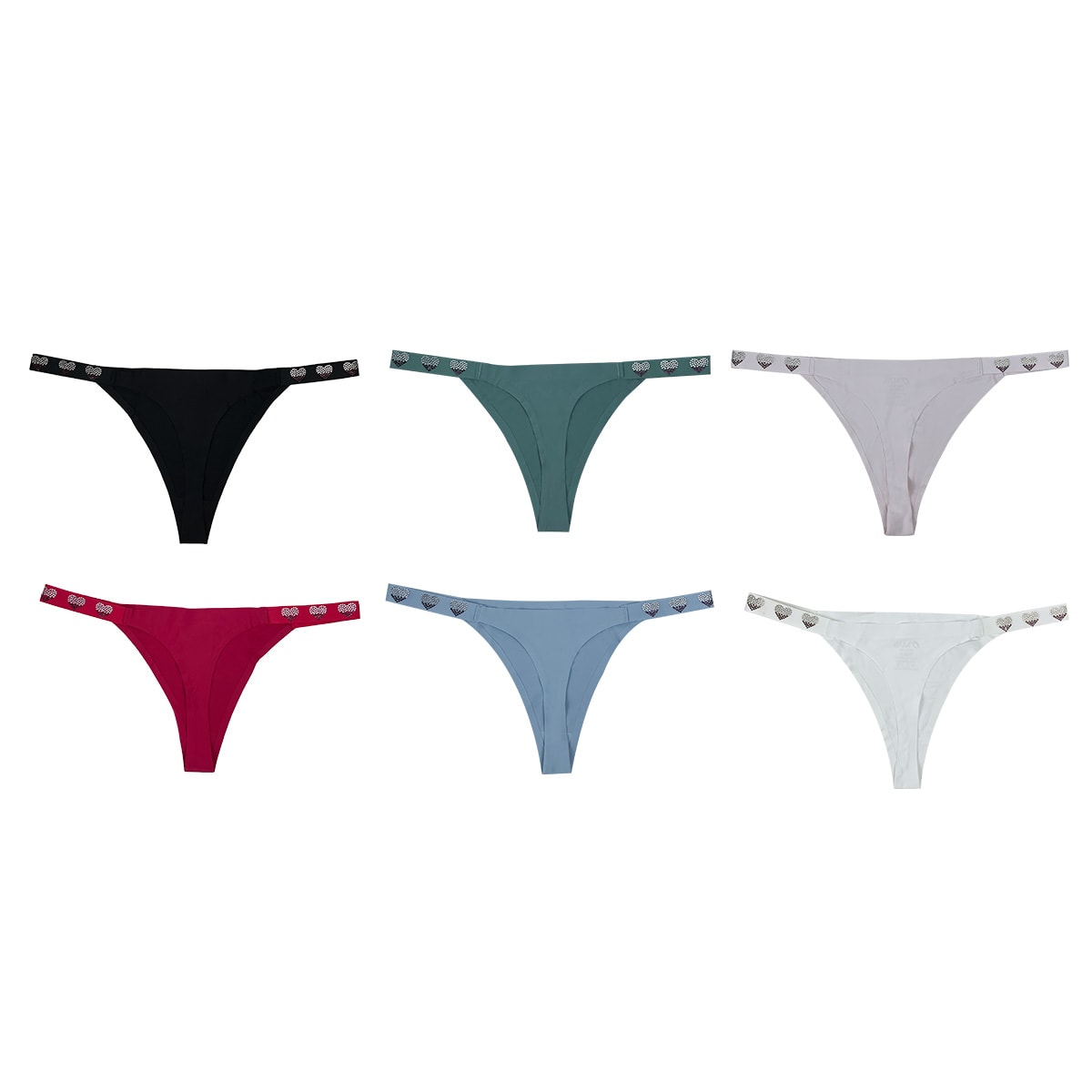 COLALESS INVISIBLE BRILLOS CORAZÓN M/L/XL2