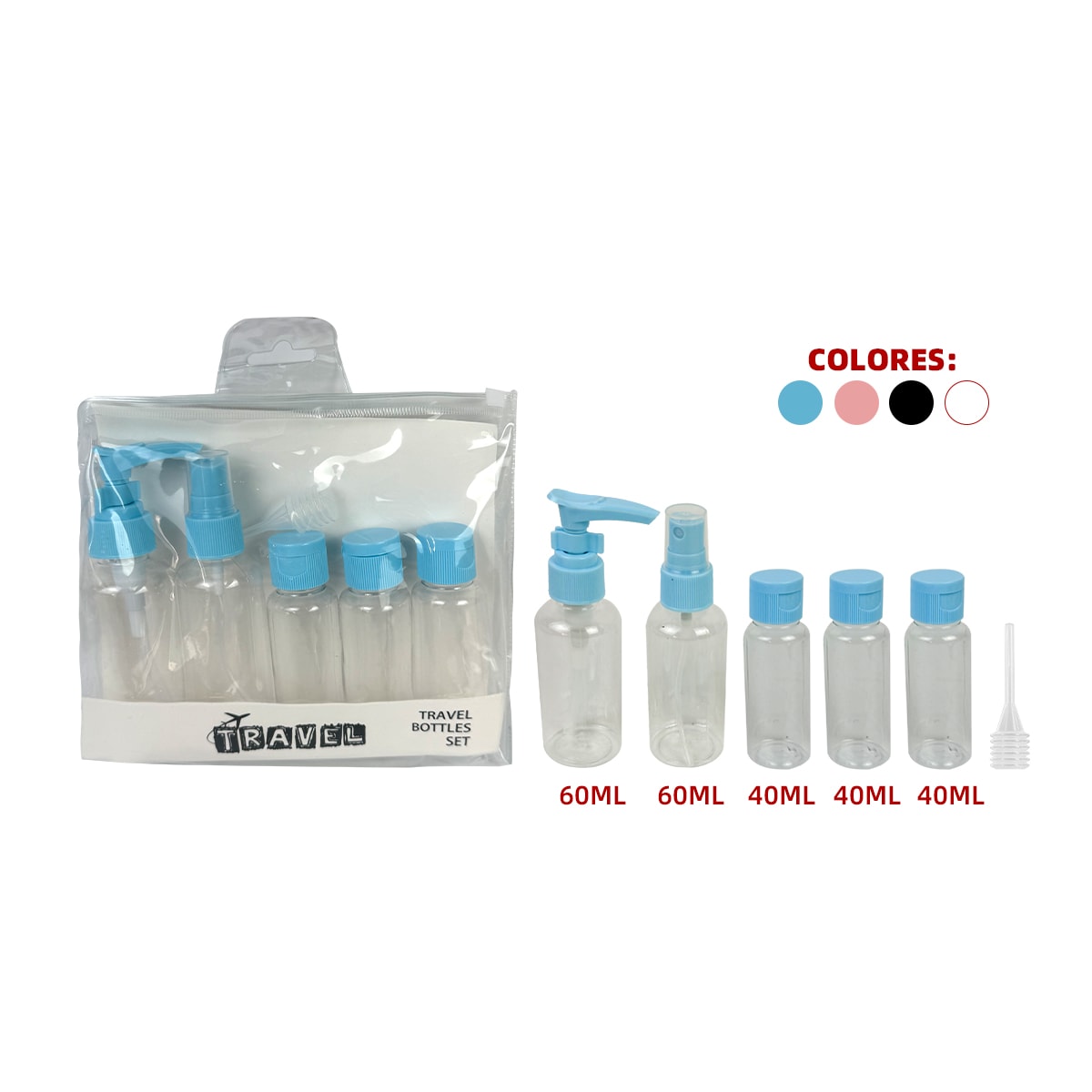 Botella Dispensadora De Viaje Recargable 30 Ml - Diseño Con Rosca De Precisión, PETG, Portátil