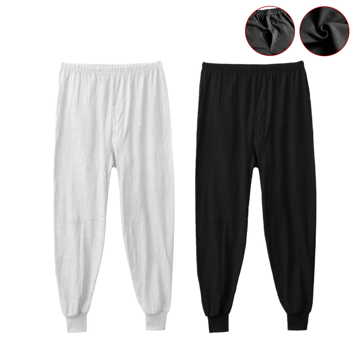 CALZONCILLO BLANCO Y NEGRO JUVENIL DE ALGODÓN SIN POLAR | 12 UNI. 0