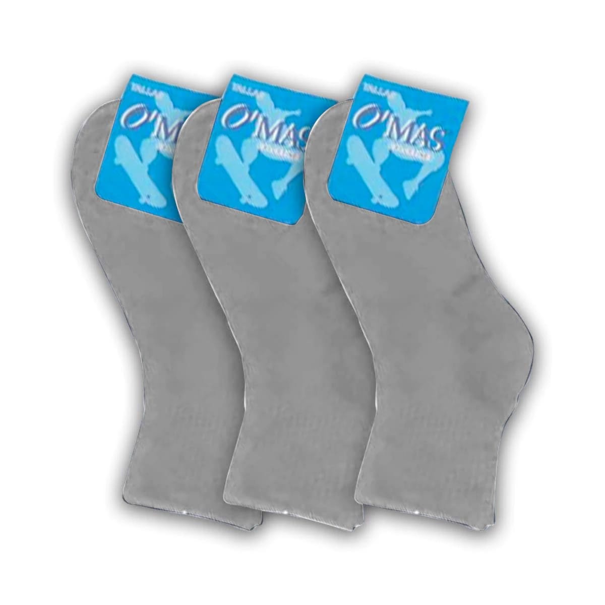 CALCETINES DE NIÑO CORTE TOBILLO COLOR AZUL, GRIS, NEGRO | 12 UNID 0