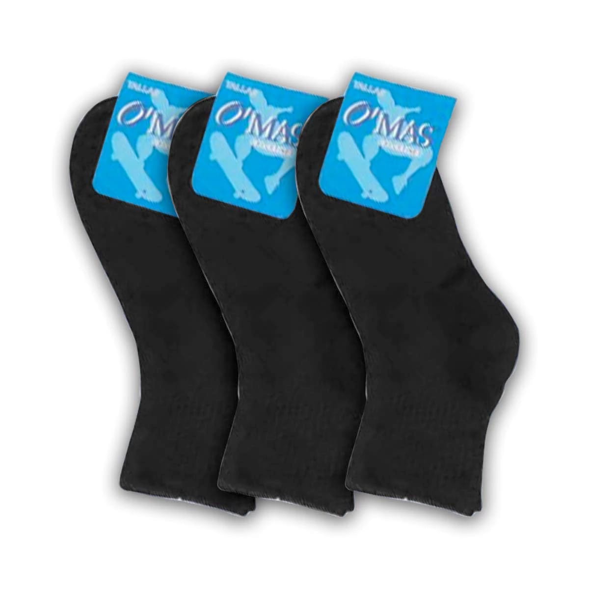 CALCETINES DE NIÑO CORTE TOBILLO COLOR AZUL, GRIS, NEGRO | 12 UNID2