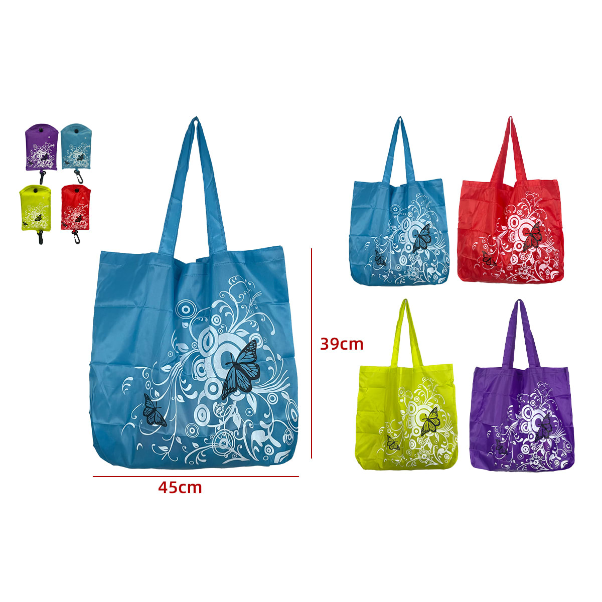 BOLSA DE COMPRAS CON DISEÑOS 45X39CM | 12 UNID 0