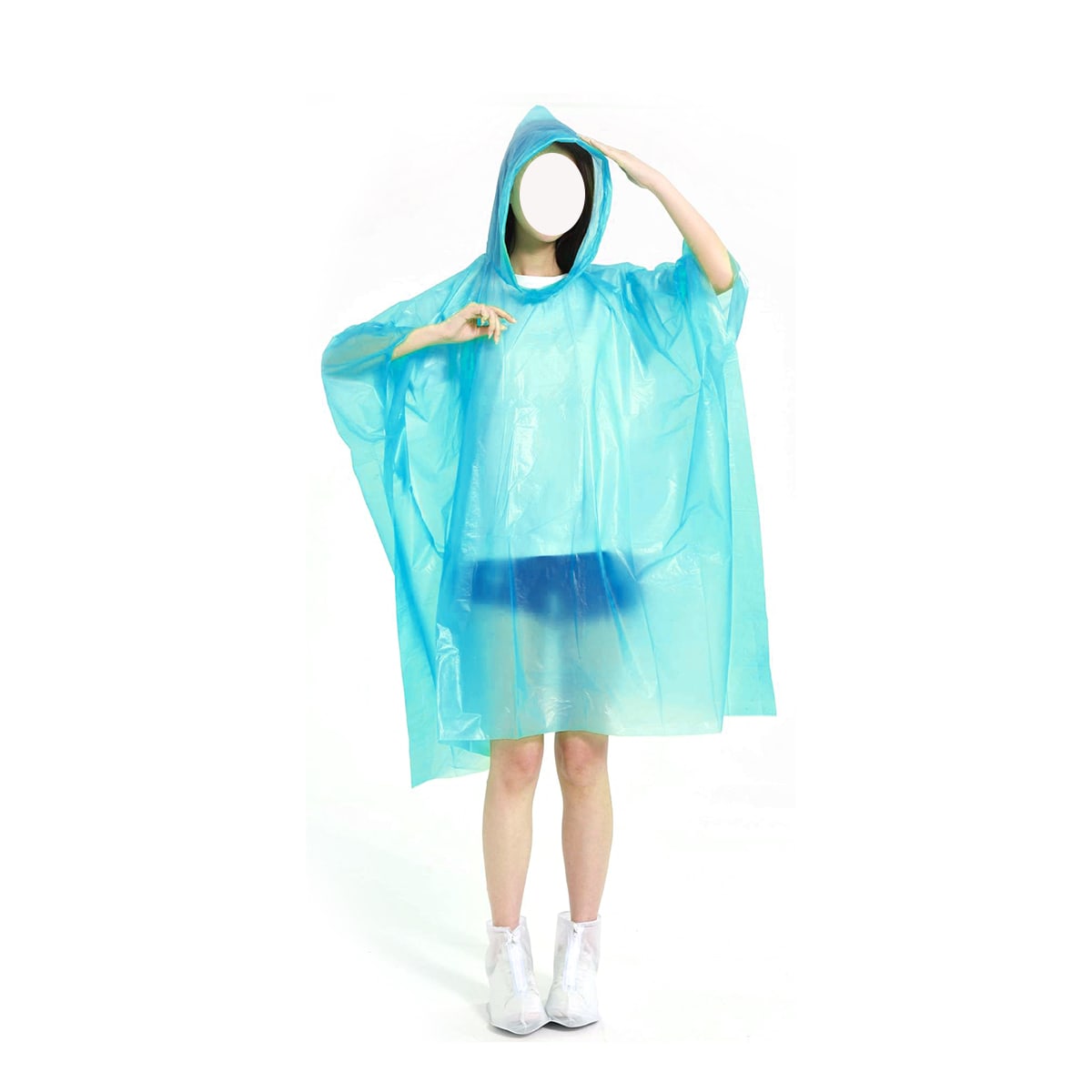 PONCHO IMPERMEABLE ADULTO UNISEX LISO TALLA UNICA 52X80CM  |12 UNID_OLD4