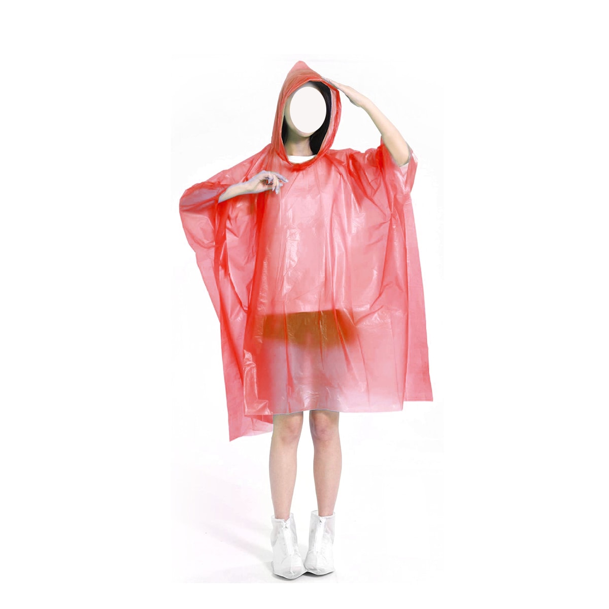 PONCHO IMPERMEABLE ADULTO UNISEX LISO TALLA UNICA 52X80CM  |12 UNID_OLD2
