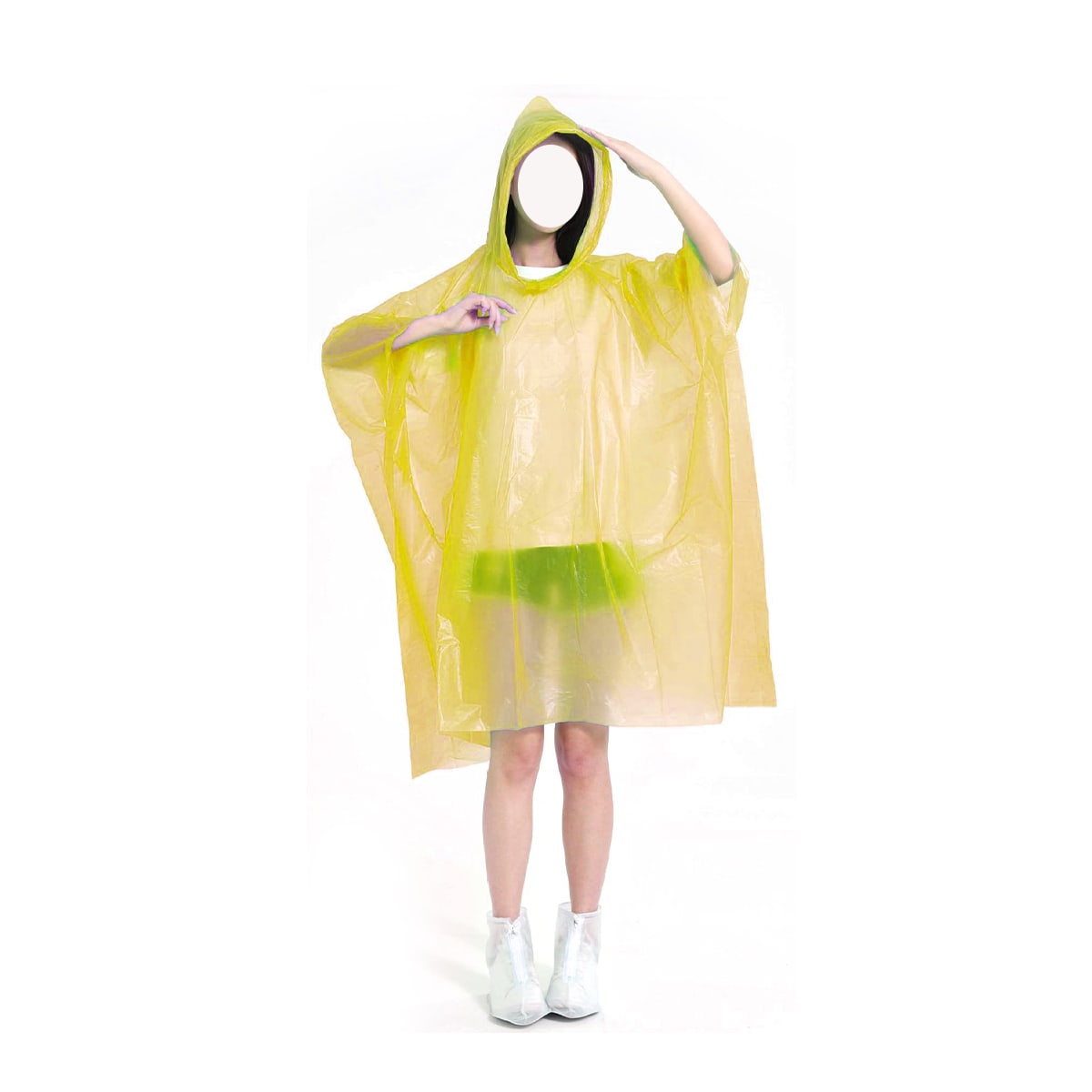 PONCHO IMPERMEABLE ADULTO UNISEX LISO TALLA UNICA 52X80CM  |12 UNID_OLD1
